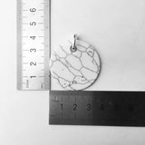 Stone Ornament Pendant in 925 Sterling Silver