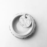 Stone Ornament Pendant in 925 Sterling Silver