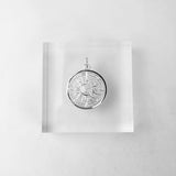 Sun Pendant Necklace for Women Silver-Plated Zircon