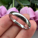 Tungsten 3mm-10mm Domed Rings Wedding Band Polished Finish Comfort Fit