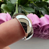 Tungsten 3mm-10mm Domed Rings Wedding Band Polished Finish Comfort Fit