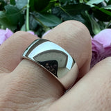 Tungsten 3mm-10mm Domed Rings Wedding Band Polished Finish Comfort Fit