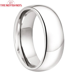 Tungsten Ring 4mm-10mm Polished Comfort Fit