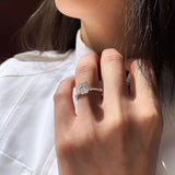 Zircon Cubic Rings Crystal Hot Engagement Claws Jewelry
