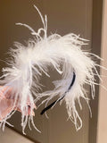 Exaggerated Feather Headband Halloween Hair Jewelry