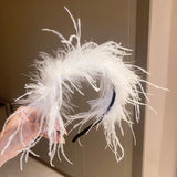 Exaggerated Feather Headband Halloween Hair Jewelry