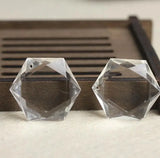 Crystal Pendant Six Star DIY Necklace Pendant with Rope
