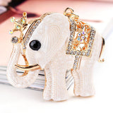Elephant Shape Car Alloy Key Chain Creative Lady Small Practical Bag Pendant