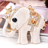Elephant Shape Car Alloy Key Chain Creative Lady Small Practical Bag Pendant