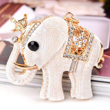 Elephant Shape Car Alloy Key Chain Creative Lady Small Practical Bag Pendant