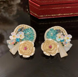 Sweet Retro Crystal Earrings for Women