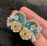 Sweet Retro Crystal Earrings for Women