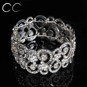 Wedding Bridal Jewelry Women Party Bangles Bracelets E018