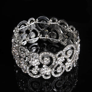 Wedding Bridal Jewelry Women Party Bangles Bracelets E018