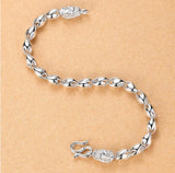 Dragon Chain Bracelet Silver 925 Masculine Jewelry Vintage Carving Accessory