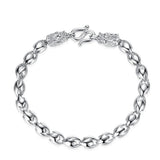 Dragon Chain Bracelet Silver 925 Masculine Jewelry Vintage Carving Accessory