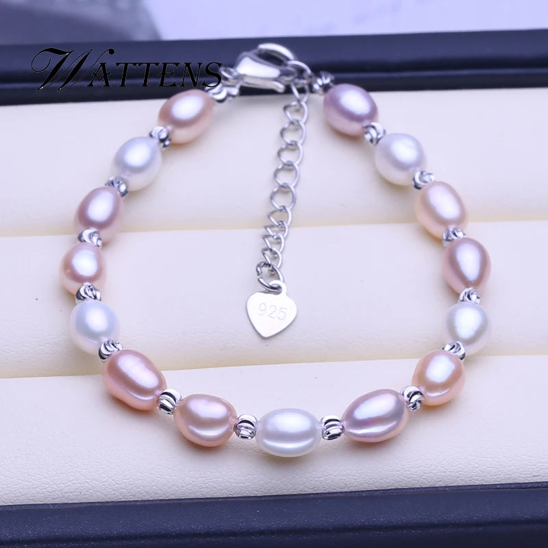 Pink Purple Pearl Bracelet Tube Bracelet Pearl Adjustable Bracelet for Women