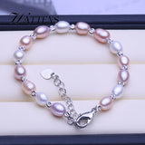 Pink Purple Pearl Bracelet Tube Bracelet Pearl Adjustable Bracelet for Women