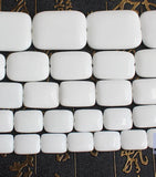 Porcelain Agates Rectangle Beads 15 inch Strand Wholesale DIY Jewellery