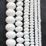 Porcelain Agate Rondelle Loose Beads 15" Strand