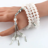 Muslim Agate Tasbih Bracelet 99 Beads Romantic Ala Rose Prayer Tesbih
