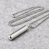 3pc/lot Stainless Steel Cylinder Tube Memorial Cremation Ashes Urn Pendant