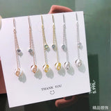 925 Sterling Silver Zirconia Drop Earrings 18k Dangle Multicolor Ball Jewelry