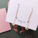 925 Sterling Silver Zirconia Drop Earrings 18k Dangle Multicolor Ball Jewelry