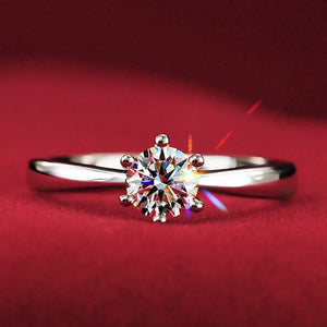 5pcs Zircon Silver Plate Copper Ring