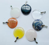 7 Chakra Stone Pendant Set, Healing Crystal Pendant