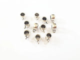 200pcs Anti-Silvery Small Alloy Pendants Bail Beads Wholesale Lot