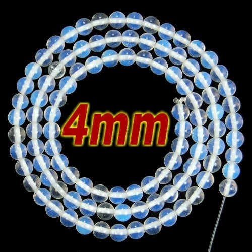Wholesale 4mm Round Moonstone Sea Opal Beads