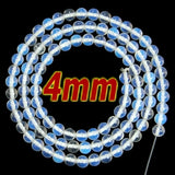 Wholesale 4mm Round Moonstone Sea Opal Beads