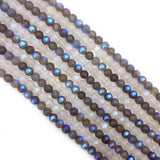 Natural Moonstone Labradorite Bead Round Loose Beads