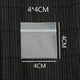 0.2mm Small Clear ZipLock Pill Bags 4x4cm