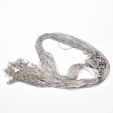 0.9mm SS Snake Chain Necklace 45cm+5cm DIY Jewelry 20pcs/lot