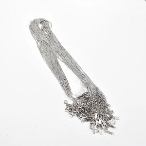 0.9mm SS Snake Chain Necklace 45cm+5cm DIY Jewelry 20pcs/lot