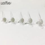 Mini Acrylic Jewelry Ring Display Stand Triangle Conical Storage - 20 Pcs/lot