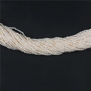 1.5-2mm Rice Shape Freshwater Pearl Strand for Jewelry
