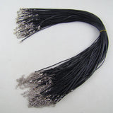 1.5MM Wax Rope Lobster Clasp Necklace Lanyard Jewelry Cord 50pcs