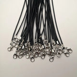 1.5MM Wax Rope Lobster Clasp Necklace Lanyard Jewelry Cord 50pcs