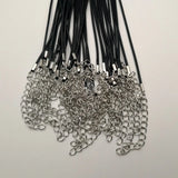 1.5MM Wax Rope Lobster Clasp Necklace Lanyard Jewelry Cord 50pcs