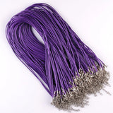 1.5mm Leather Cord Necklace Rope Chain DIY Jewelry Accessories 80pcs/Lot