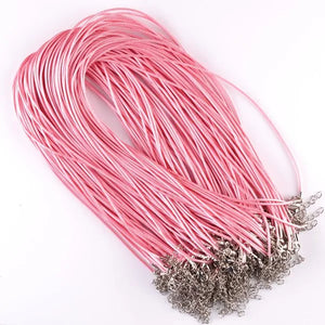 1.5mm Leather Cord Necklace Rope Chain DIY Jewelry Accessories 80pcs/Lot