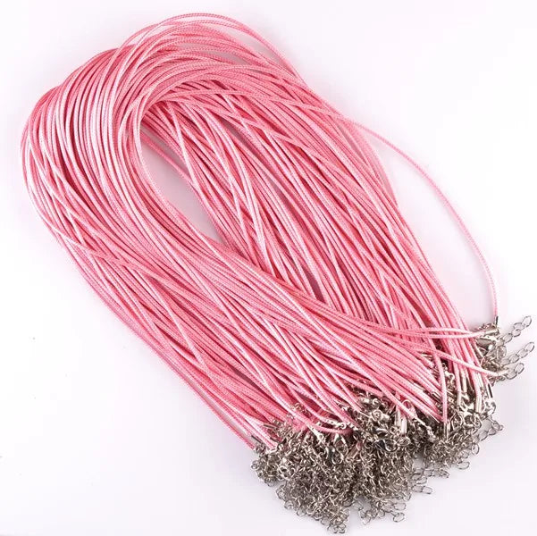 1.5mm Leather Cord Necklace Rope Chain DIY Jewelry Accessories 80pcs/Lot