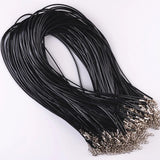 1.5mm Leather Cord Necklace Rope Chain DIY Jewelry Accessories 80pcs/Lot