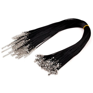 1.5mm Jewelry Clasp Lobster Necklace Rope Cord 50pcs