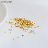 1.5mm Copper Tube 14K Plated End Beads for Jewelry Making