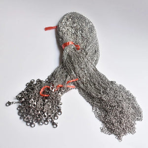 1.5mm Stainless Steel Necklace Rope Chain Lobster Clasp DIY Jewelry 100pcs