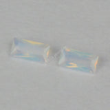 5A Rectangle Shape Cut Opal Synthetic Nano Gems Stone For Jewelry Making